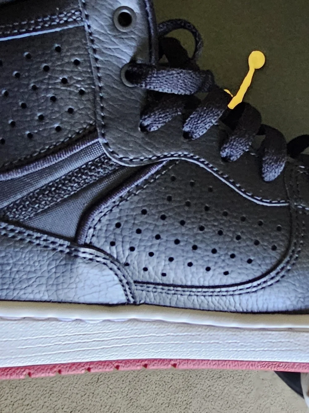 Nike Air Jordan Men's Black/Red High-Top Sneakers
